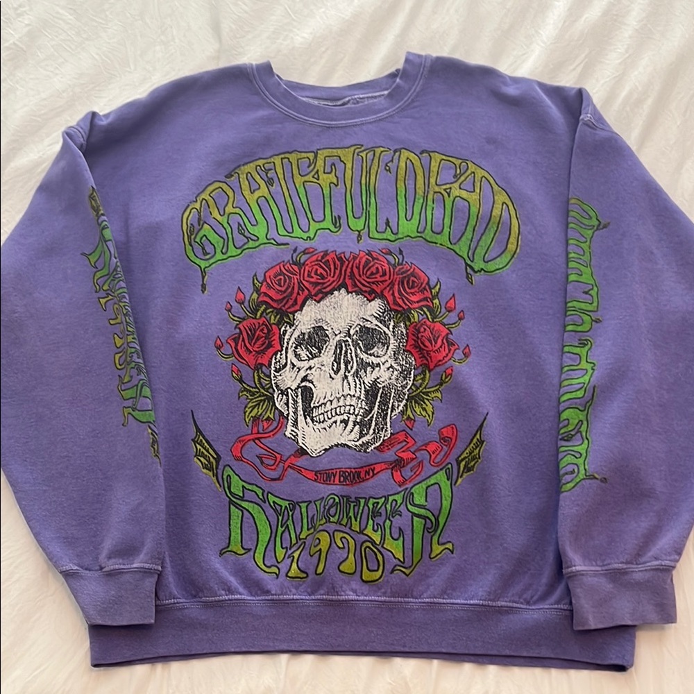 Purple Grateful Dead Graphic Sweatshirt